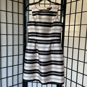White House Black Market dress, size 8, blush/black/white